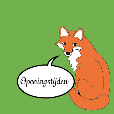 klik voor openingstijden theetuin Het Vosje